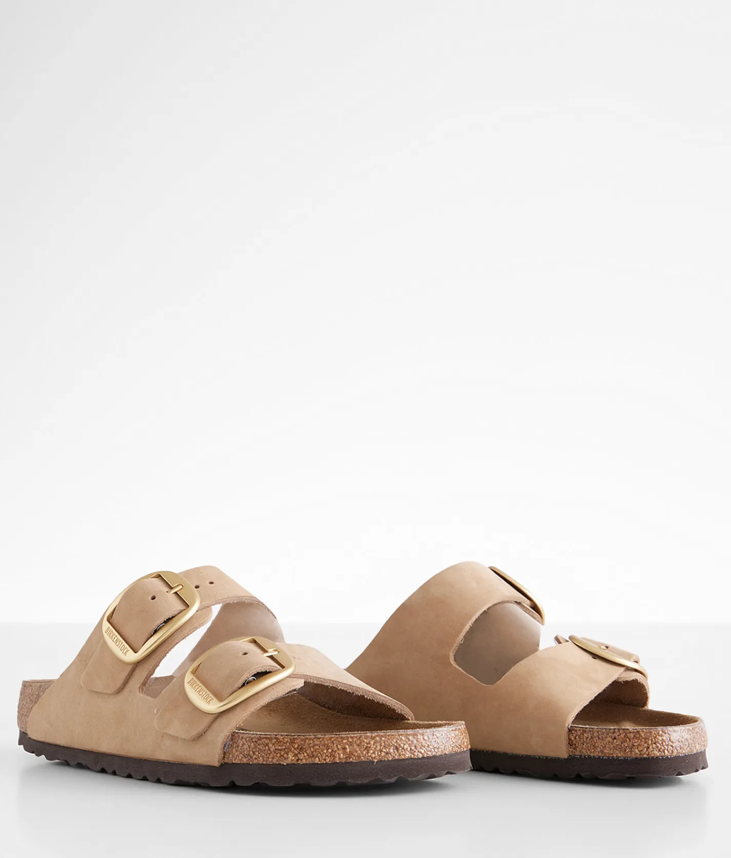 Birkenstock® Arizona Nubuck Leather Sandal Sandcastle Nubuck Hot