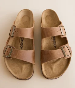 Birkenstock® Arizona Oiled Leather Sandal Cognac Oiled Leather Best