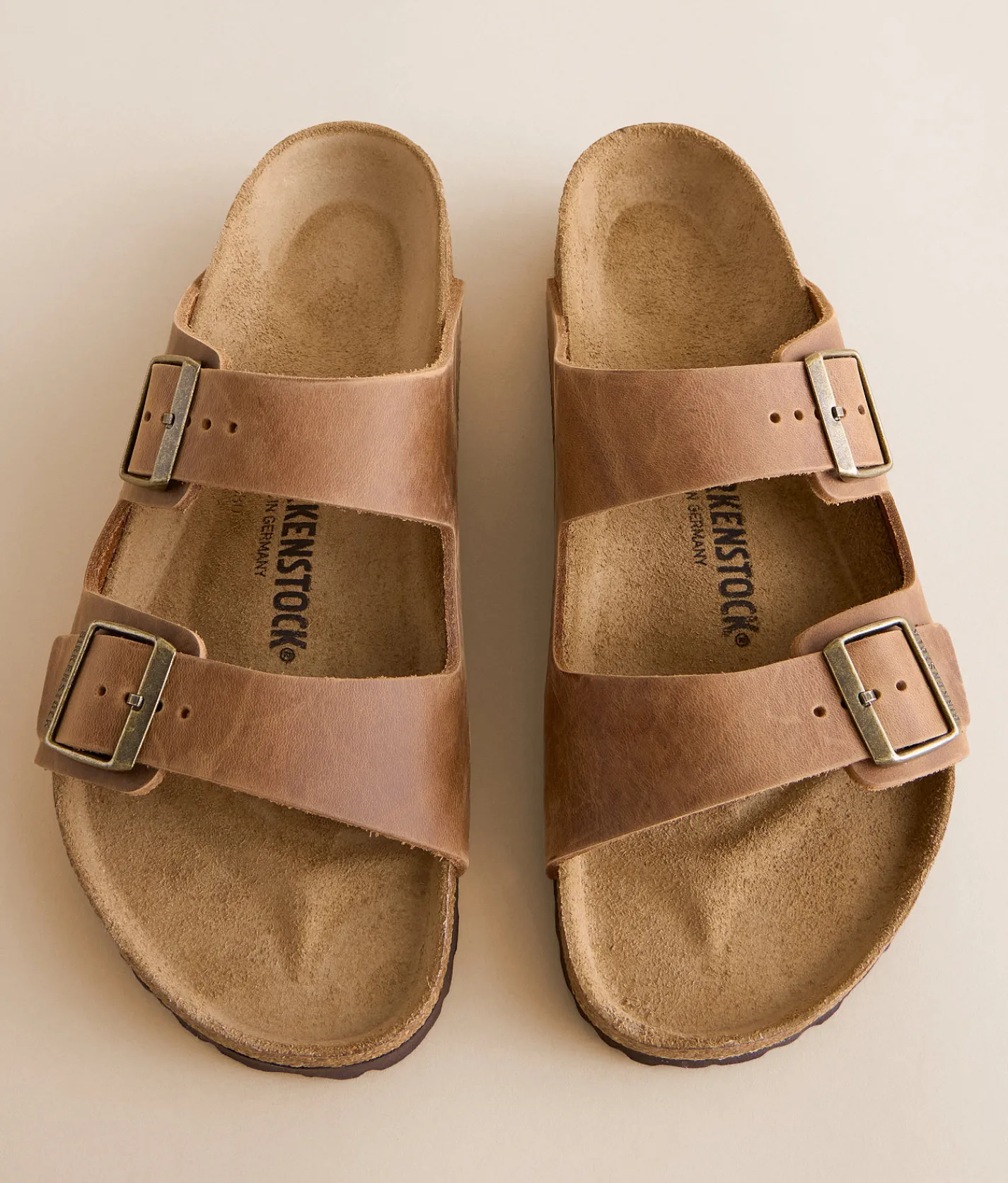 Birkenstock® Arizona Oiled Leather Sandal Cognac Oiled Leather Best