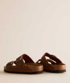 Shoes | Birkenstock® Arizona Oiled Leather Sandal Cognac