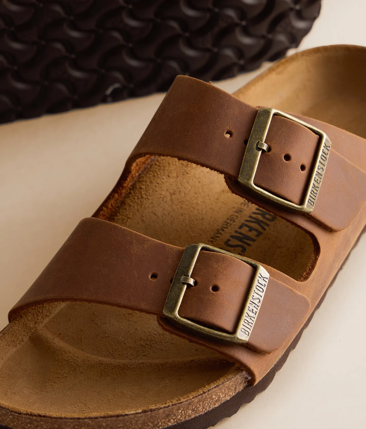 Shoes | Birkenstock® Arizona Oiled Leather Sandal Cognac