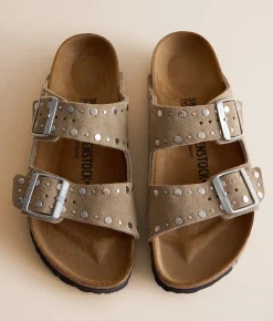 Shoes | Birkenstock® Arizona Rivets Suede Sandal Taupe