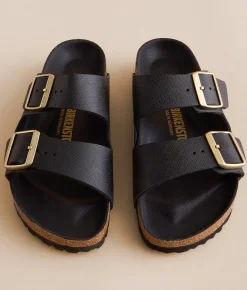 Birkenstock® Arizona Saffiano Sandal Black Sale
