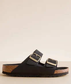 Birkenstock® Arizona Saffiano Sandal Black Sale