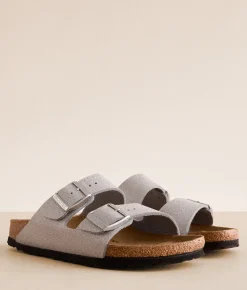 Birkenstock® Arizona Shiny Glitter Sandal Silver