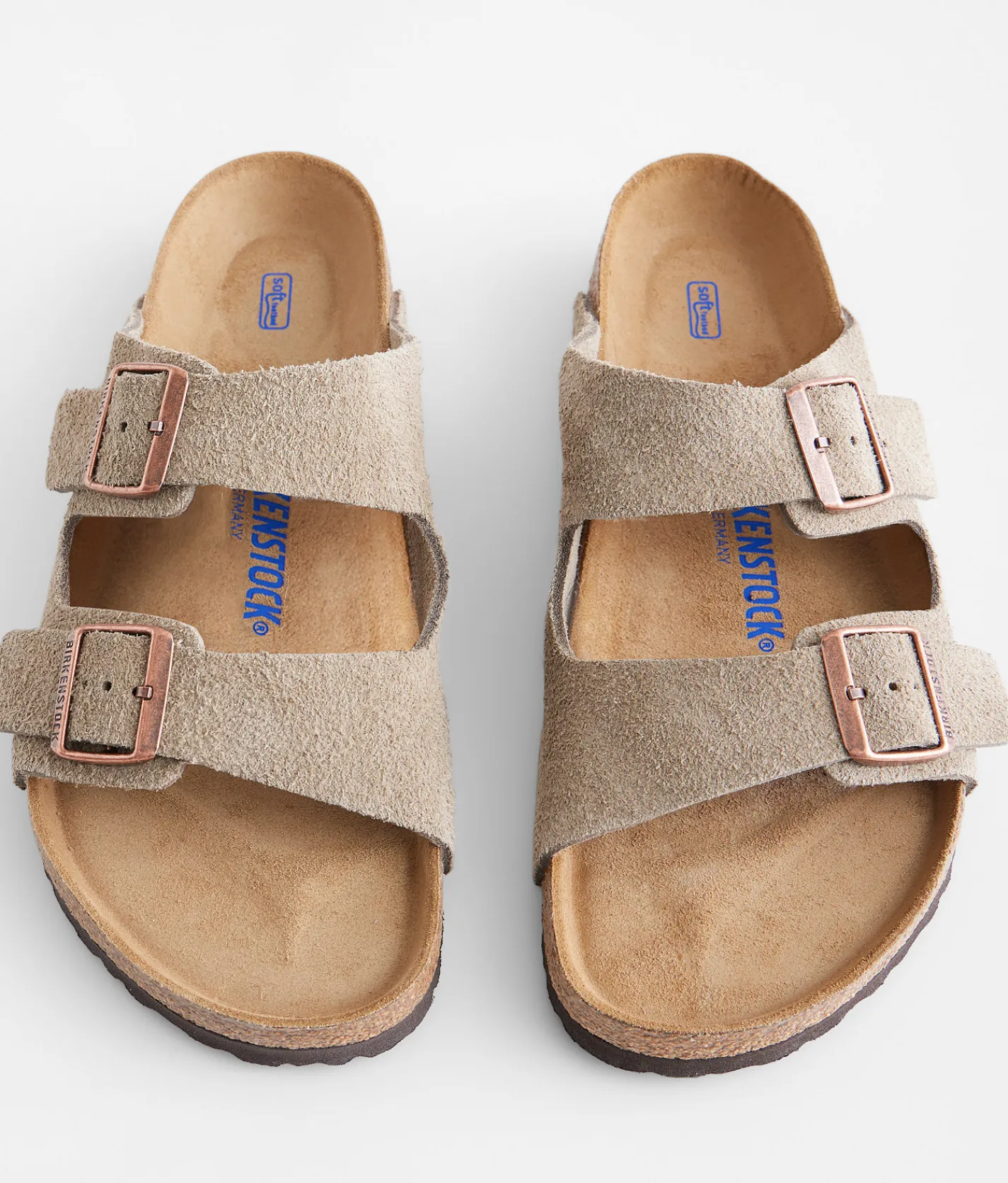 Birkenstock® Arizona Soft Leather Sandal Taupe Online