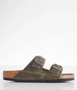 Birkenstock® Arizona Soft Oiled Leather Sandal Oiled Leather Faded Khaki Sale
