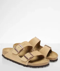 Shoes|Activewear | Birkenstock® Arizona Soft Suede Sandal Latte Cream