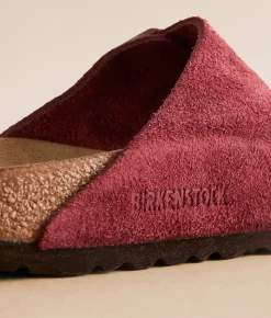 Birkenstock® Arizona Suede Sandal Zinfandel Clearance