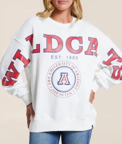 Tops | Gameday SOCIAL® Arizona Wildcats Pullover White