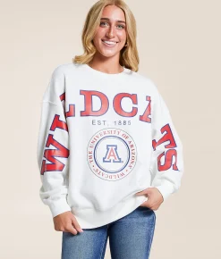 Tops | Gameday SOCIAL® Arizona Wildcats Pullover White