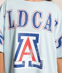 Tops | Gameday SOCIAL® Arizona Wildcats T-Shirt Pale Blue