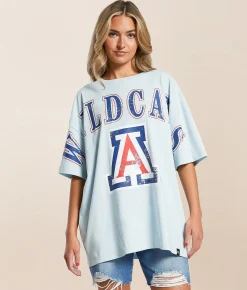 Tops | Gameday SOCIAL® Arizona Wildcats T-Shirt Pale Blue