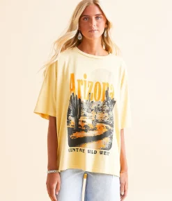 Tops | Modish Rebel Arizona Wild West T-Shirt Straw