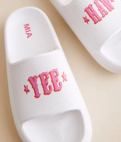 Shoes | Mia Arizonna Eva Yee Haw Slide White