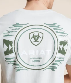 Graphic T-Shirts | Ariat Arroyo Mark T-Shirt Silver Birch