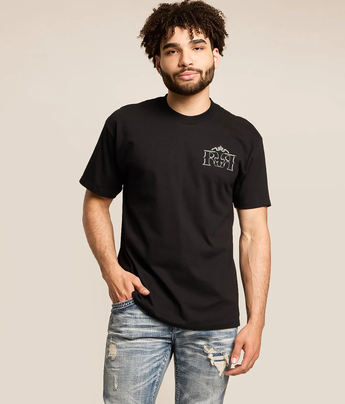 Rock Revival Arther T-Shirt Black New