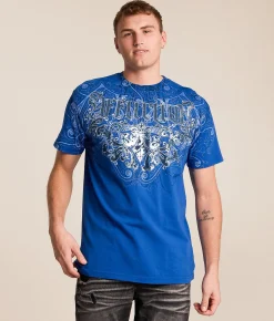 Affliction Artifact T-Shirt Dark Blue Reactive Best