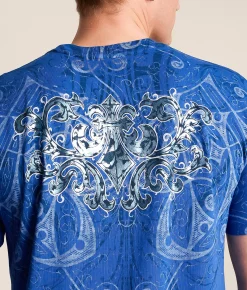 Affliction Artifact T-Shirt Dark Blue Reactive Best