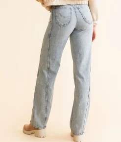 Jeans|Bottoms | Free People Aster Straight Jean Cream