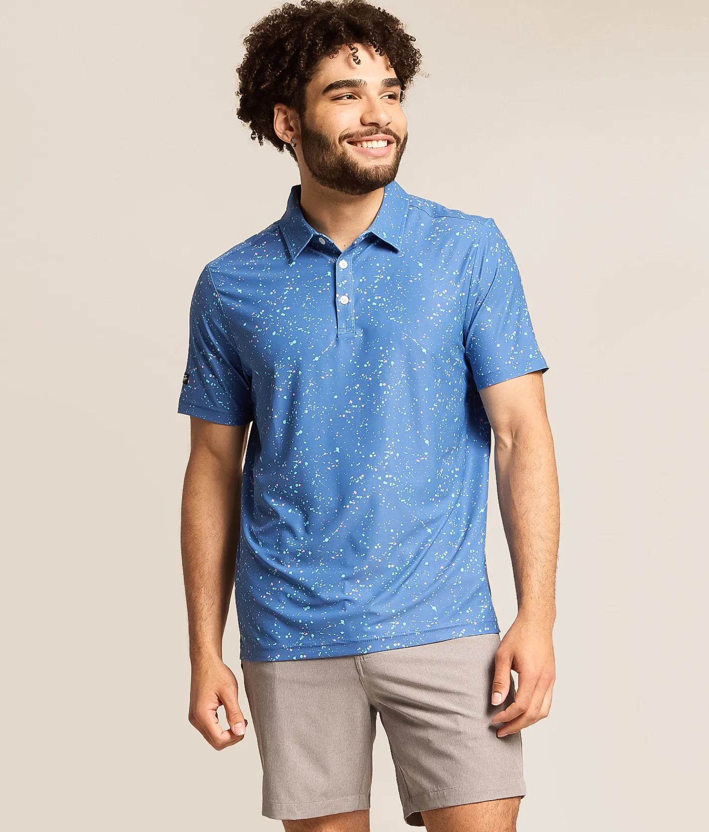 Sunday Swagger Astro Performance Polo Blue Discount