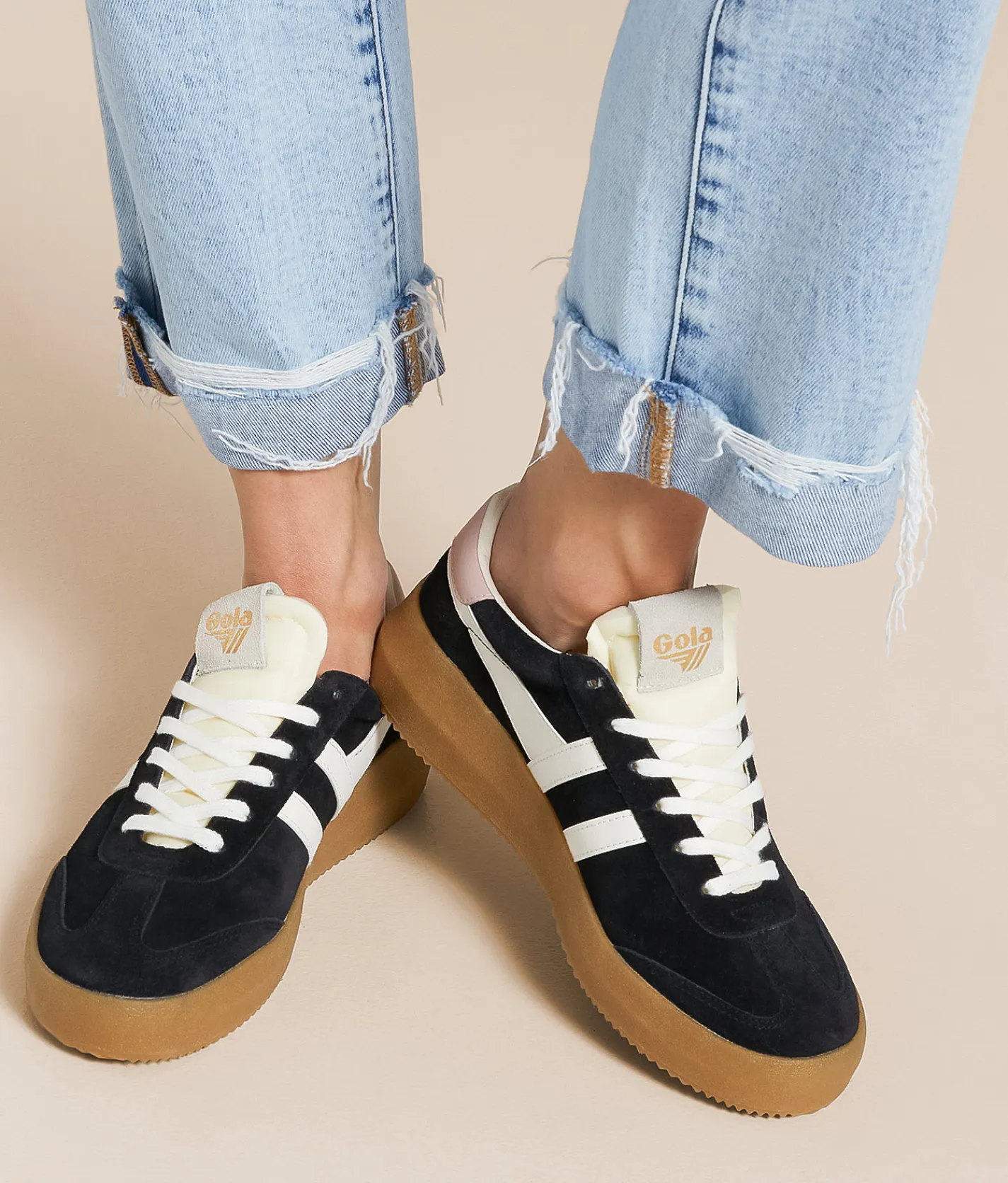 Shoes | Gola® Athena Suede Sneaker Evergreen Candy Jade Gum