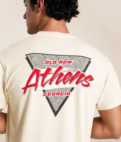 Tops|Graphic T-Shirts | Old Row Athens Georgia Retro T-Shirt Ivory