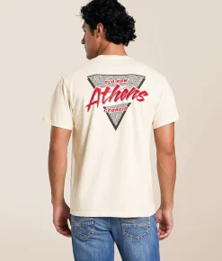 Tops|Graphic T-Shirts | Old Row Athens Georgia Retro T-Shirt Ivory