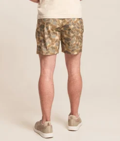 BURLEBO Athletic Camo Stretch Short Pintail Camo