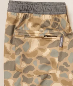 BURLEBO Athletic Camo Stretch Short Pintail Camo