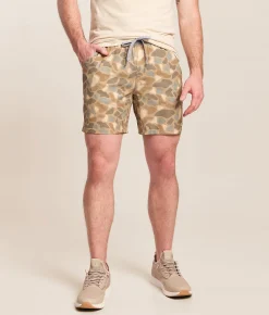 BURLEBO Athletic Camo Stretch Short Pintail Camo