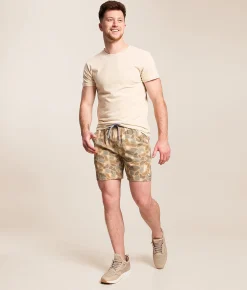 BURLEBO Athletic Camo Stretch Short Pintail Camo