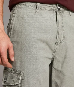 BKE Athletic Cargo Short Light Grey Best