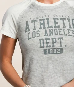 Tops | FITZ + EDDI Athletic Dept. Raglan T-Shirt Heather Grey
