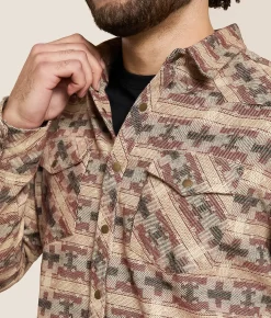 Tops | Gentry County Athletic Flannel Shirt Tan Red