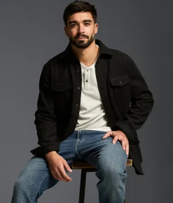 Tops | Outpost Makers Athletic Flannel Shirt Black