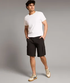 BKE Athletic Hybrid Cargo Stretch Short Moonless Night Discount