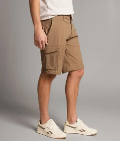 Bottoms|Shorts | BKE Athletic Hybrid Cargo Stretch Short Hickory