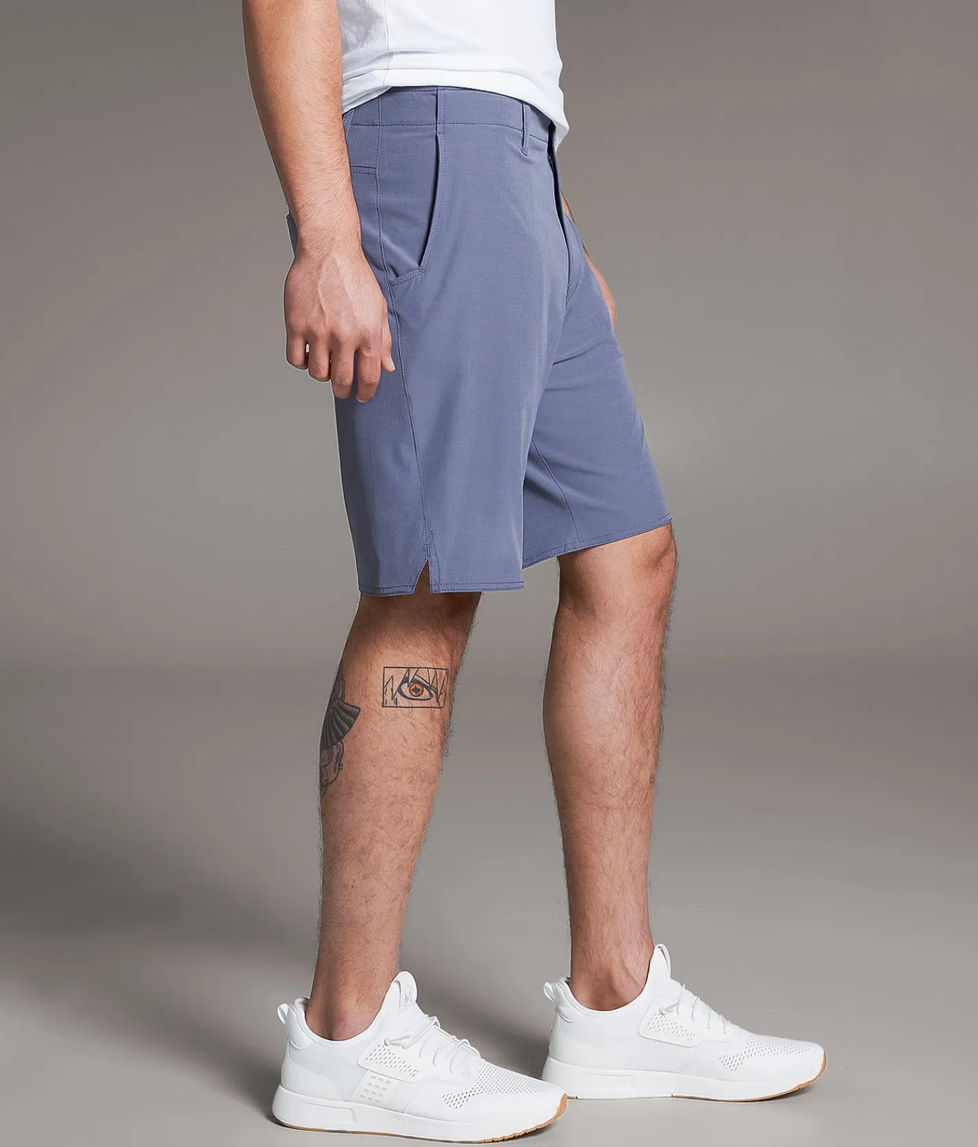 Bottoms|Shorts | BKE Athletic Hybrid Stretch Short Blue