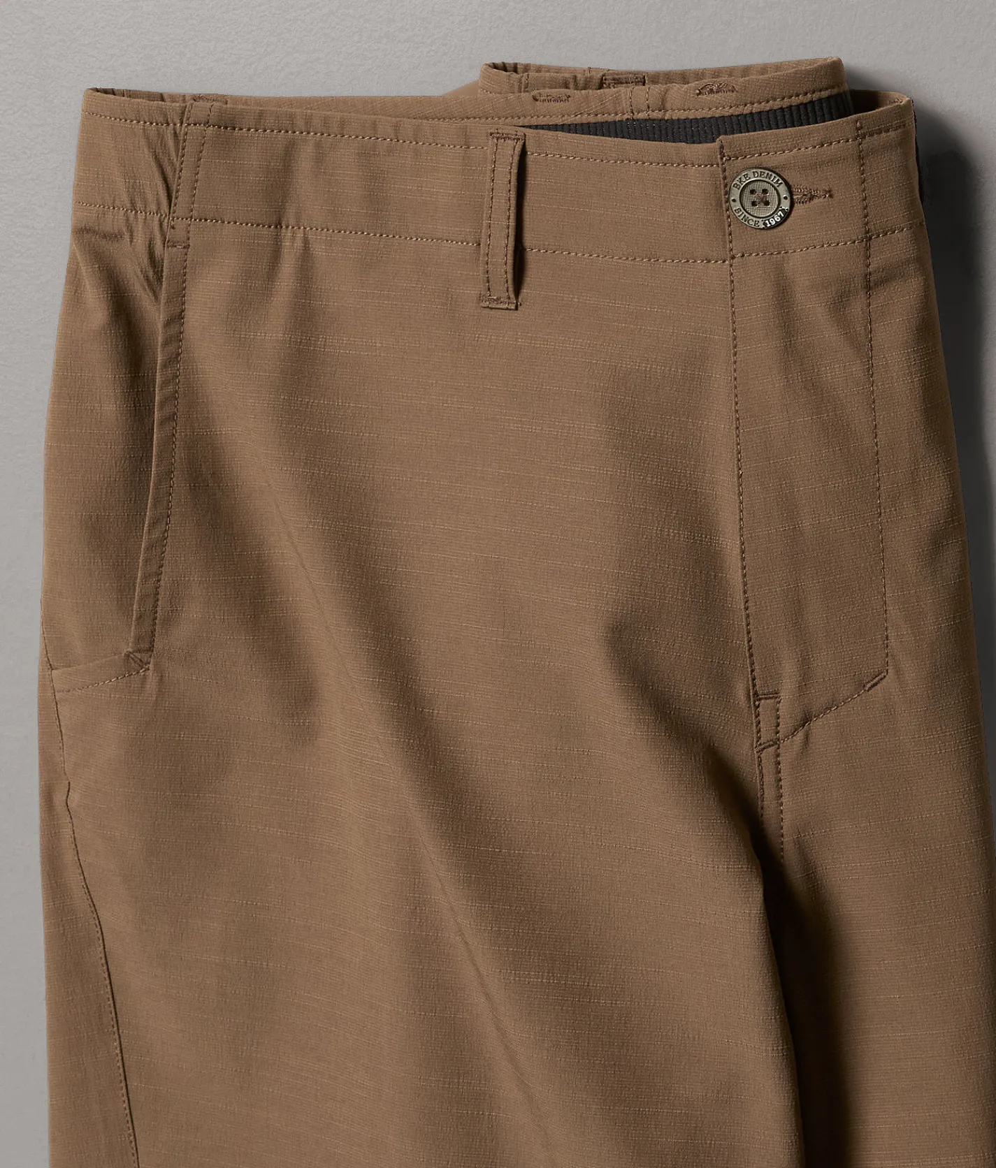 BKE Athletic Hybrid Stretch Short Walnut Sale