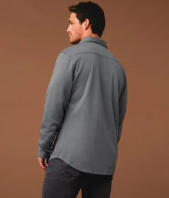 Tops | Outpost Makers Athletic Knit Shirt Slate Blue