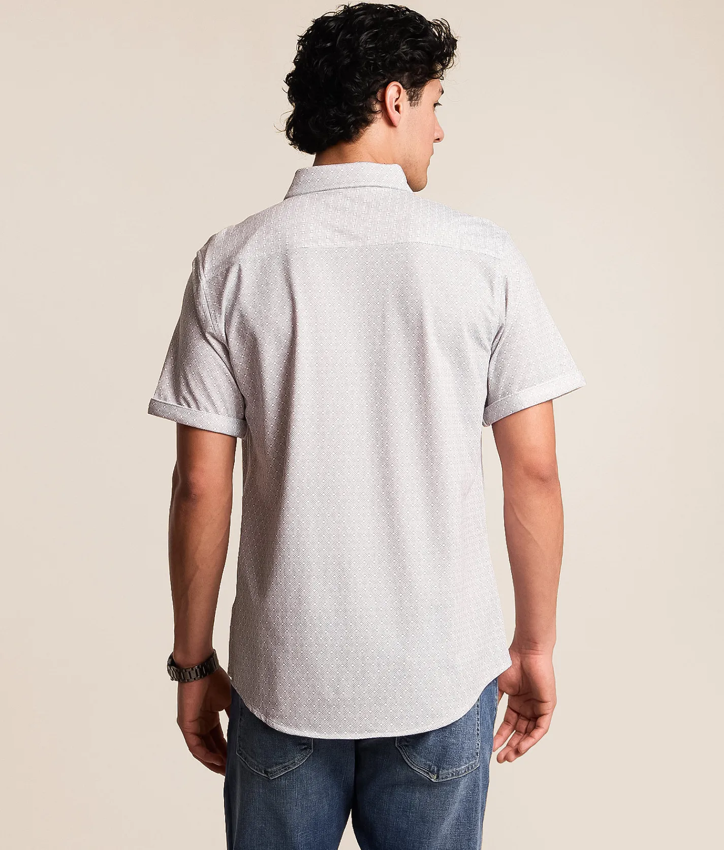 J.B. Holt Athletic Performance Knit Shirt White Grey Sale