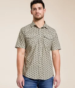 Gentry County Athletic Performance Shirt Tan Brown Sale