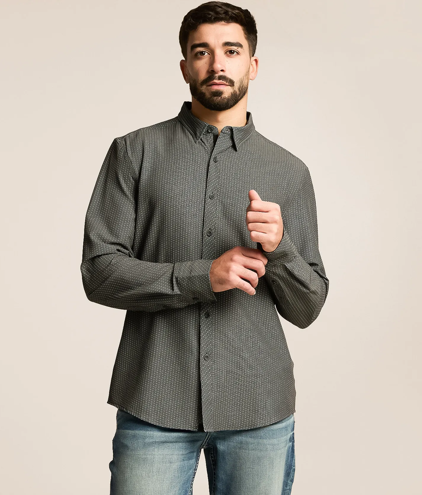 Tops | J.B. Holt Athletic Performance Stretch Shirt Black Grey