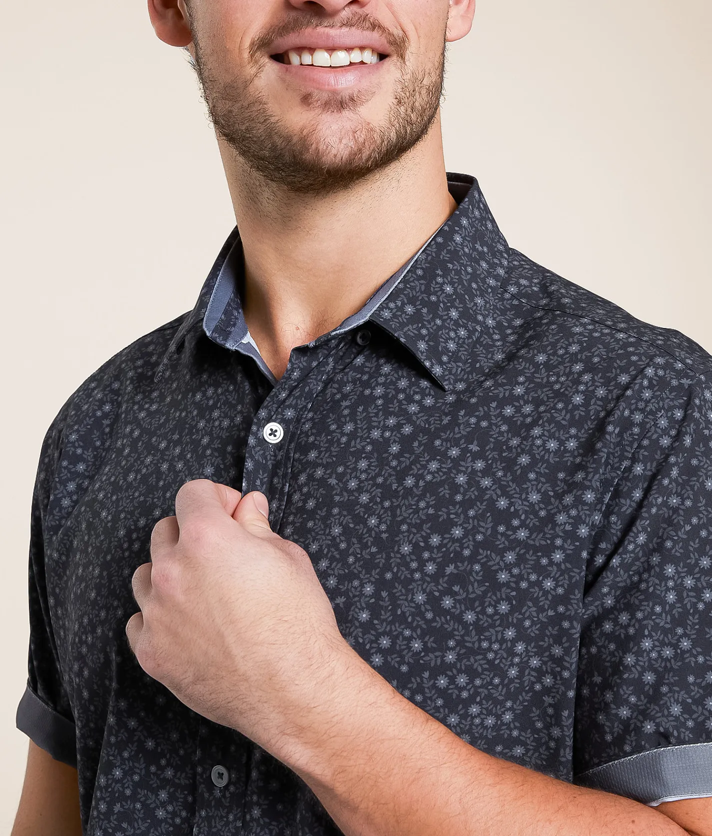 Tops | J.B. Holt Athletic Performance Stretch Shirt Black Grey
