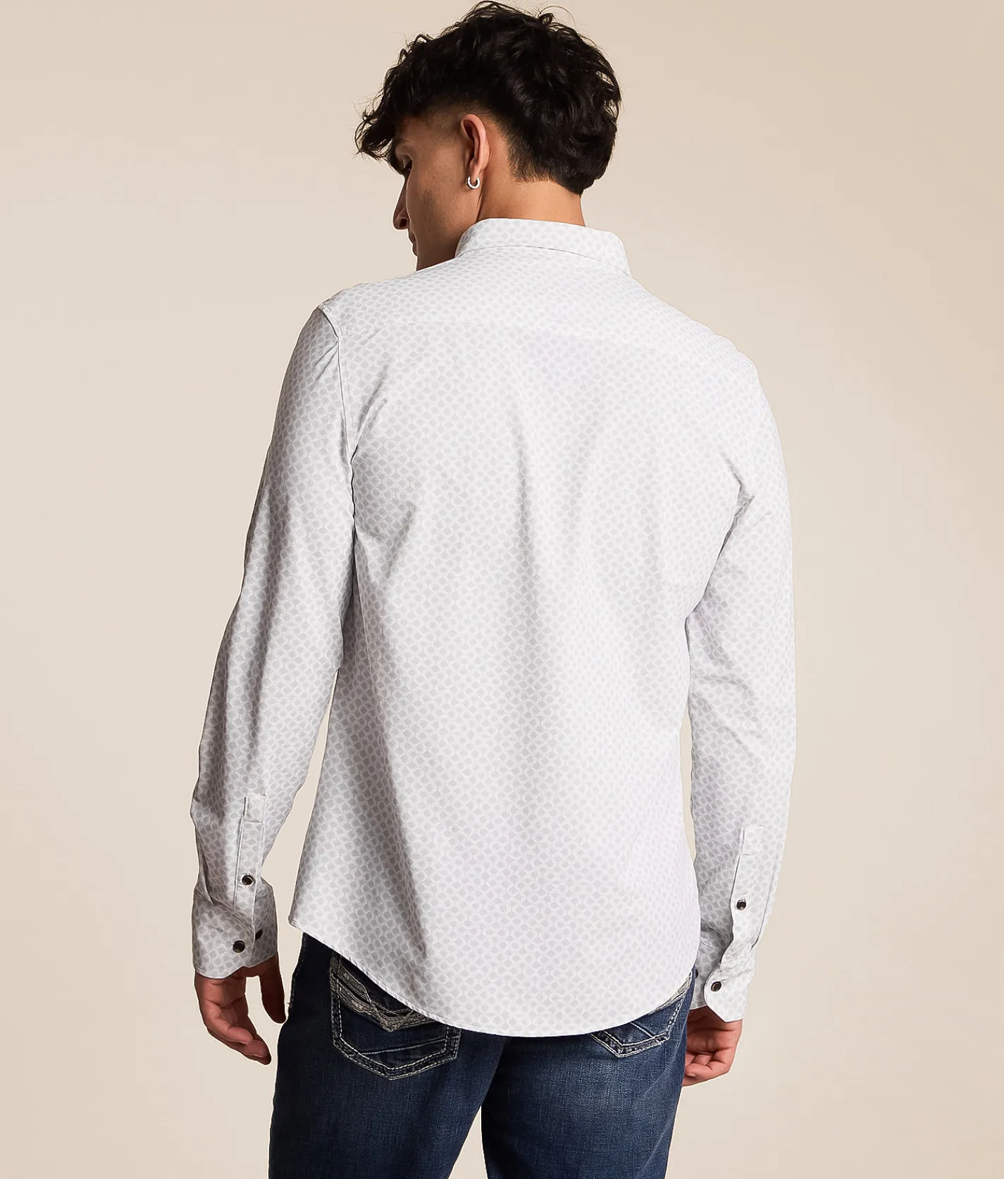 Tops | J.B. Holt Athletic Performance Stretch Shirt White Grey