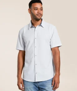 J.B. Holt Athletic Performance Stretch Shirt White Grey Best