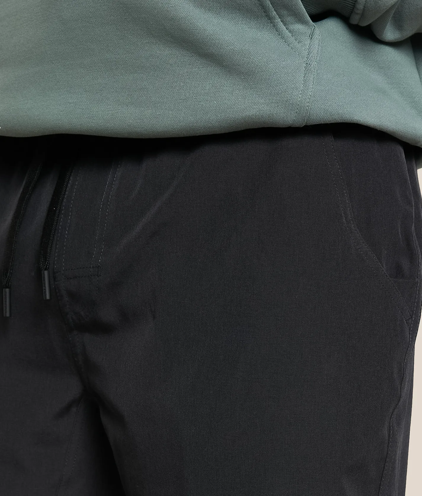 BURLEBO Athletic Performance Stretch Short Heather Black Outlet