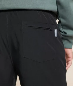 BURLEBO Athletic Performance Stretch Short Heather Black Outlet