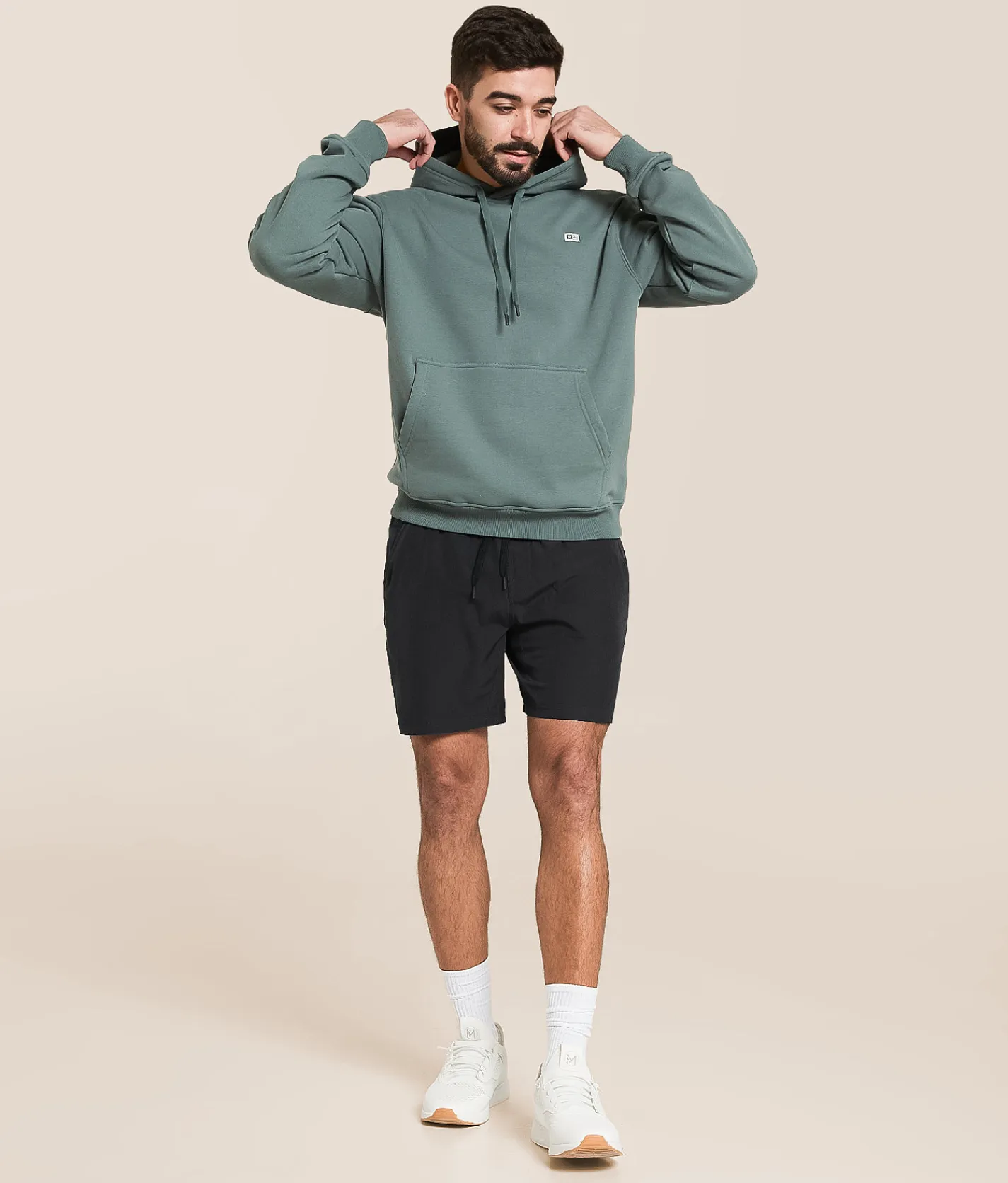 BURLEBO Athletic Performance Stretch Short Heather Black Outlet
